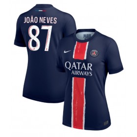 Dámské fotbalový oblečení Paris Saint-Germain Joao Neves #87 Domácí košile 2024-25 Krátkým Rukávem